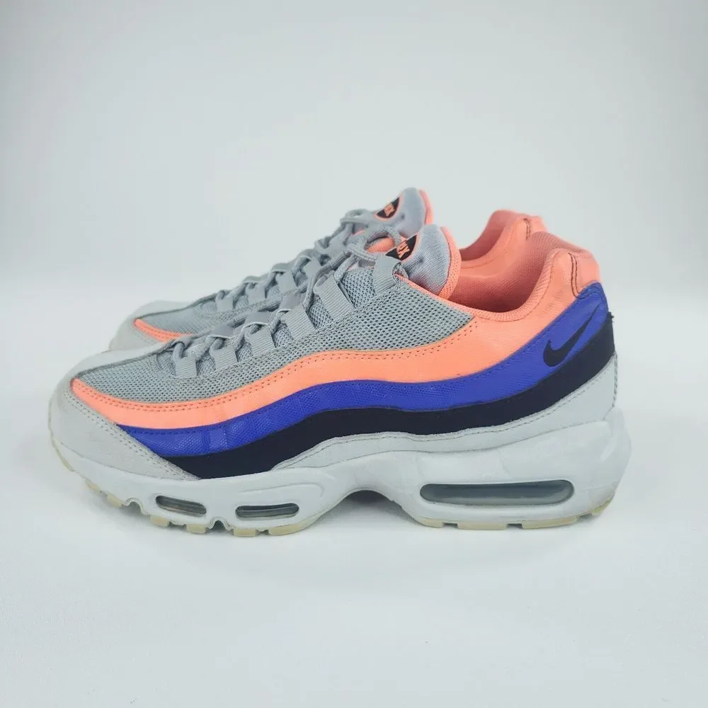 Nike Air Max‎ 95 Essential Shoes Mens 8.5 Gray Black Pink Sneakers Trainers